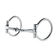 Half Smooth Half Twist Dee Ring Snaffle Bit