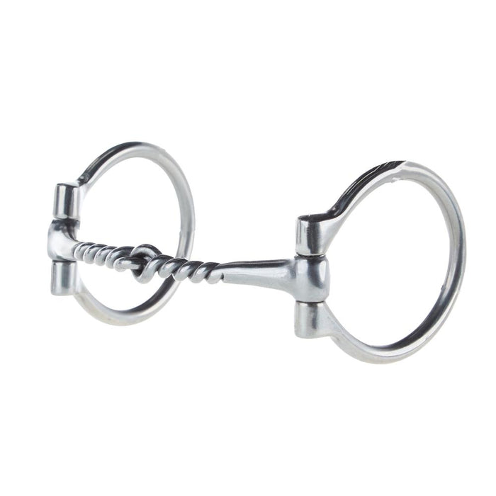 Half Smooth Half Twist Dee Ring Snaffle Bit