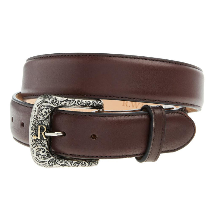 Mens Chocolate Cowhide Belt