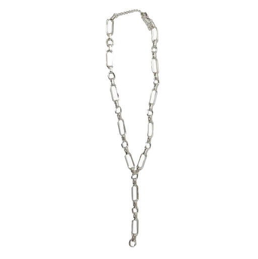 Silver Charm On Chain Layered Necklace