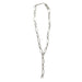 Silver Charm On Chain Layered Necklace