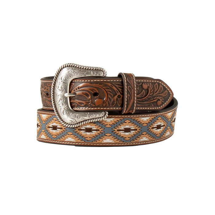 M+F Western Nocona Mens Scroll Billets Southwest Embroidery Belt