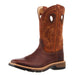 Mens Ginger/Rust Soft Toe Western Work Boot