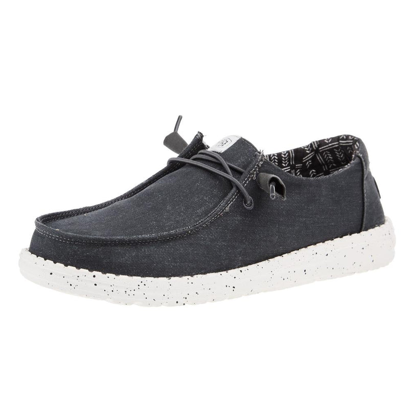 Womens Wendy Black Stretch Canvas Casual Shoe
