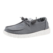 Womens Wendy Dark Grey Stretch Canvas Casual Shoe