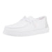 Womens White Metallic Sparkle Casual Shoe