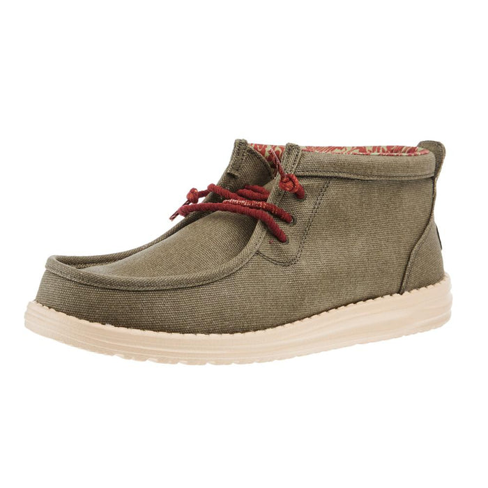 Mens Wally Olive Mid Casual Shoe