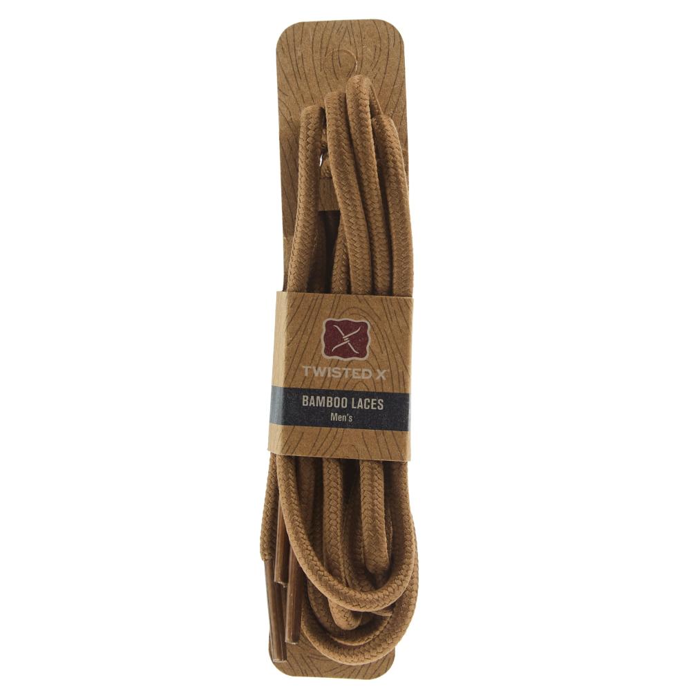 Twisted X Bamboo Brown Shoelaces — NRS
