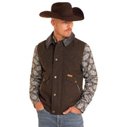 Powder River Outfitters Men's Brown Heather Holbrook Wool Vest