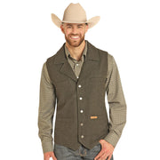 Powder River Outfitters Men's Brown Montana Wool Vest