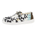Womens Wendy Disco Cow Print Casual Shoe