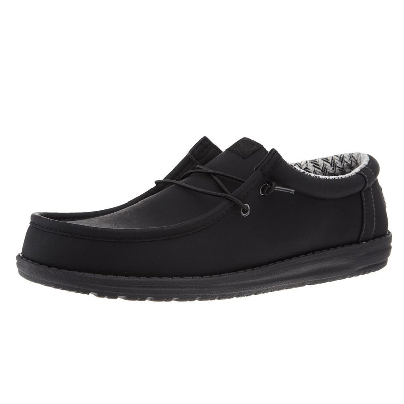 Mens Wally Classic Black Casual Shoe