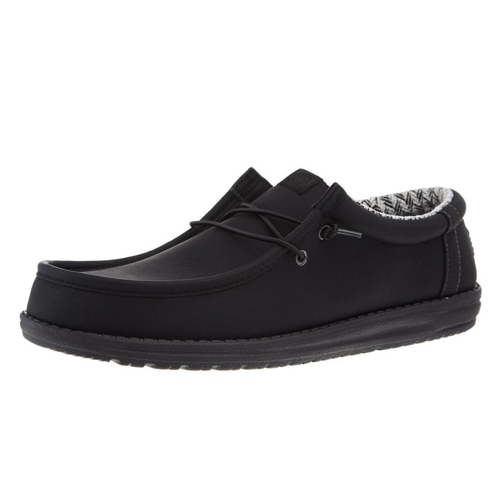 Mens Wally Classic Black Casual Shoe
