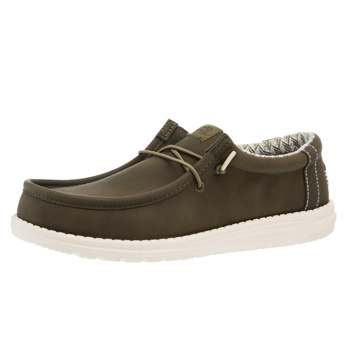 Mens Wally Classic Olive Casual Shoe
