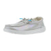 Girls Wendy Iridescent Sparkle Silver Shoe
