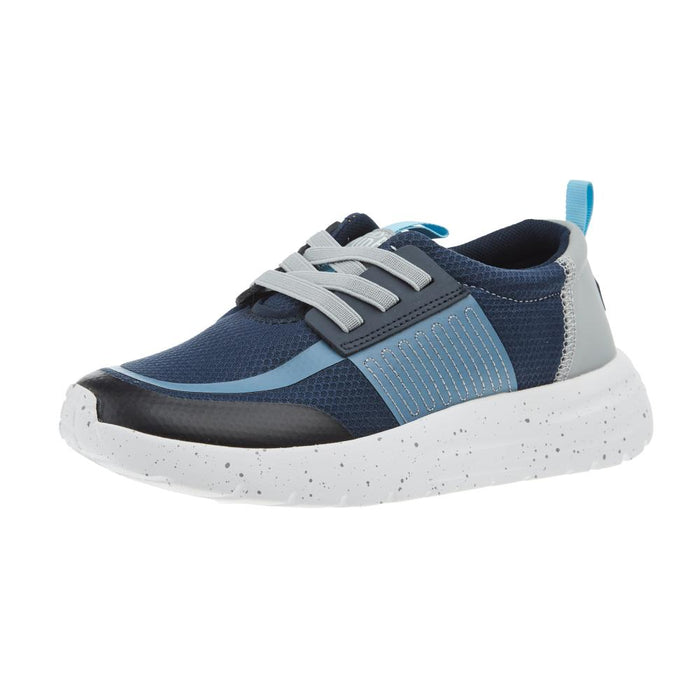 Boys Sirocco Play Navy And Grey Shoe