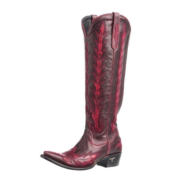 Women`s Black Cherry Lexington Knee High Boot