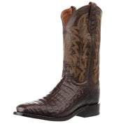 Men`s George Strait Panama Brown Caiman 12In Brown Top