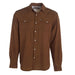 Mens Sandhill Ranch Rust Long Sleeve Pearl Snap Shirt