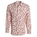 Mens Sandhill Ranch Cream Western Print Long Sleeve Pearl Snap Shirt