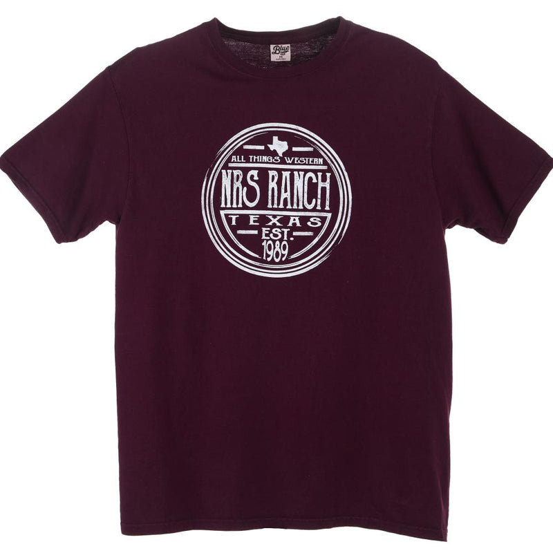 NRS Ranch Texas Boysenberry Round Logo Tee