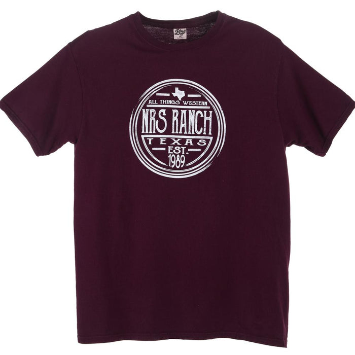 NRS Ranch Texas Boysenberry Round Logo Tee