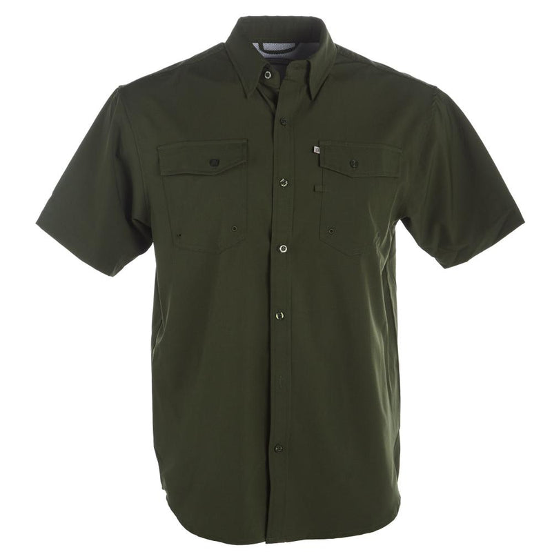 Mens Sandhill Ranch Green Short Sleeve Button Up Shirt