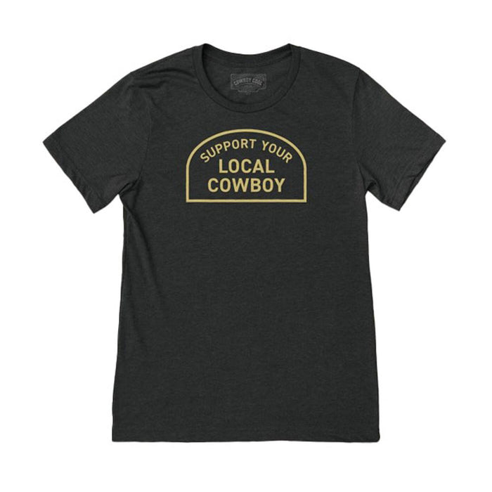 Support Your Local Cowboy Black Short Sleeve T-Shirt