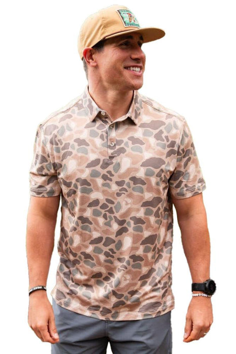 Mens Pintail Camo Performance Polo