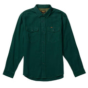 Mens Solid Calico Flannel Long Sleeve Shirt