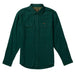 Mens Solid Calico Flannel Long Sleeve Shirt