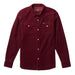 Mens Reagen Red Corduroy Long Sleeve Pearl Snap Shirt