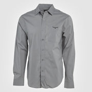 Mens Grey Team Long Sleeve Shirt