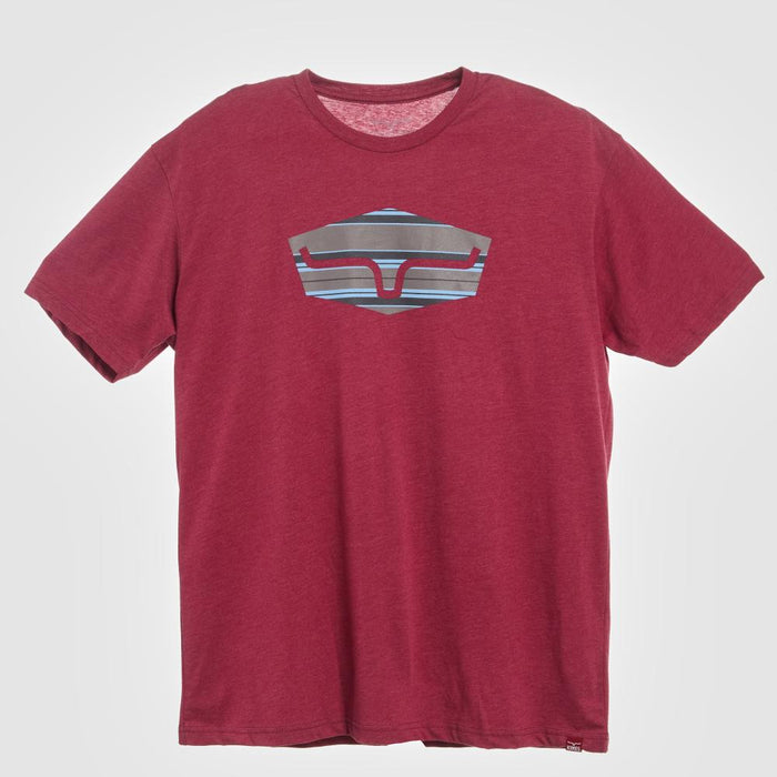 Mens Cardinal Box Seat Striped Short Sleeve T-Shirt