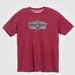 Mens Cardinal Box Seat Striped Short Sleeve T-Shirt