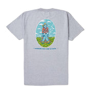 Mens Grey Ponder Short Sleeve T-Shirt