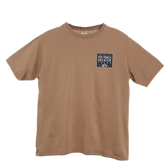 NRS Ranch Lone Star State Logo Russet Short Sleeve T-Shirt