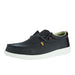 Men`s Black Wally Herringbone Casual Shoe