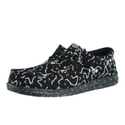 Men`s Wally Skeletons Black Casual Shoe
