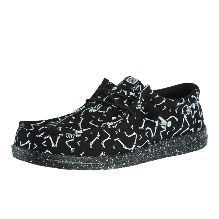 ◆ OHLです。　◆ Hey Dude Men`s Wally Skeletons Black Casual Shoe