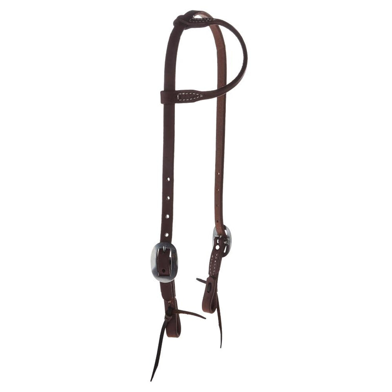 Heavy Oiled Single Ear Gag Headstall