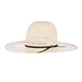 20X Chase 4 1/2in Brim Open Crown Straw Hat