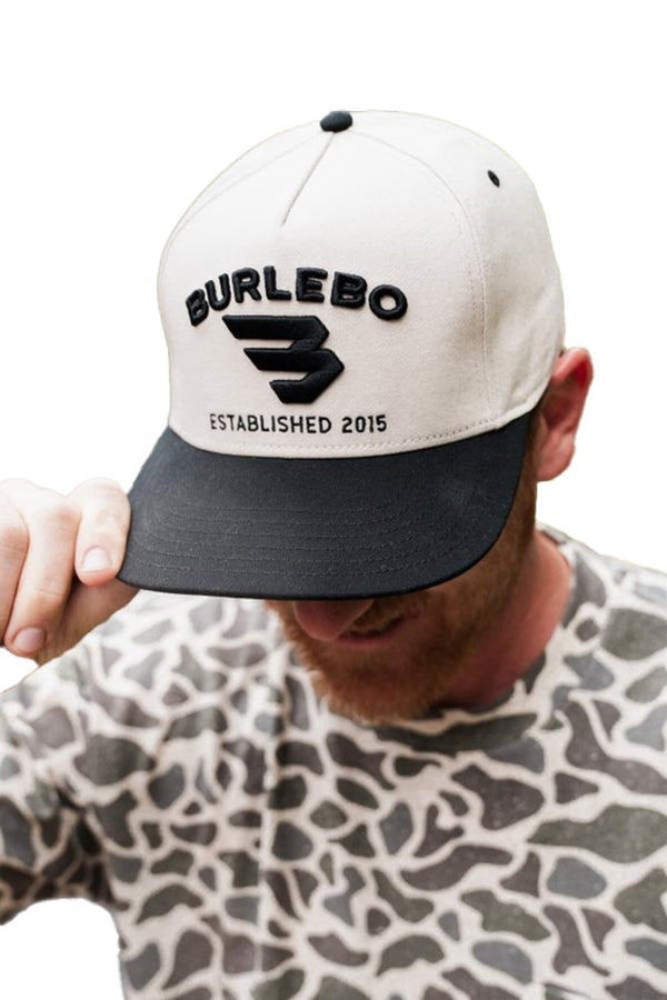 Burlebo Mens 3D Flying B Cream Logo Cap