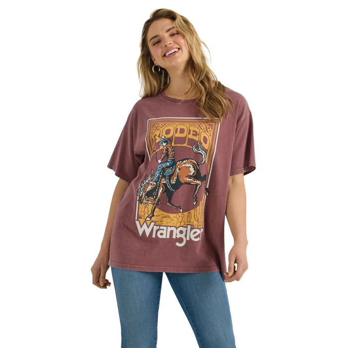 Womens Wild Ginger Retro Oversized Short Sleeve Shirt