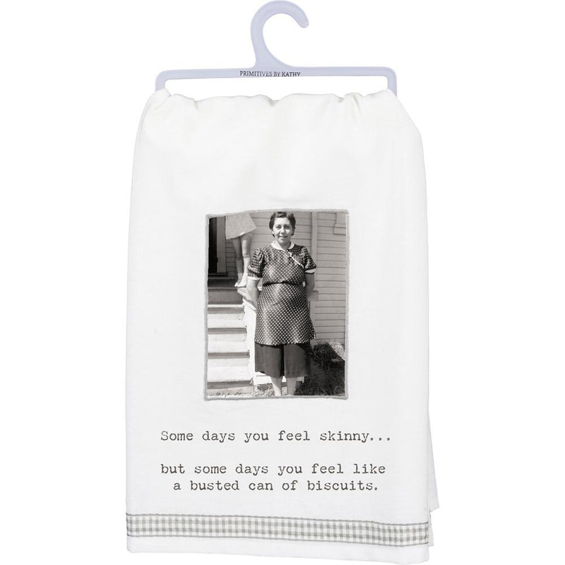 A Busted Can Of Bscuites Kitchen Towel