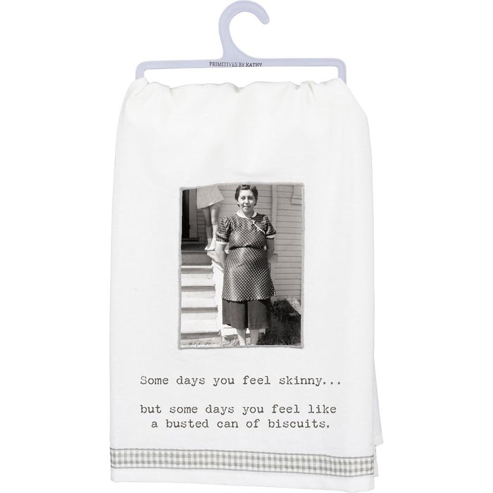 A Busted Can Of Bscuites Kitchen Towel