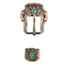 Turquoise Arrowhead 3/4in Buckle Set