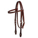 5/8in Roughout Leather Spider Stamp Browband Headstall