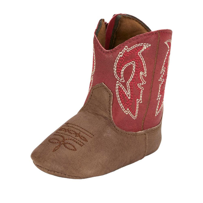 Infant Cognac Baby Canter Leather Boots