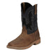 Mens Stampede Bolt Peanut Tan 11 In Top Soft Square Toe Work Boot